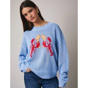 1 LEFT!! LOBSTER N LIQUOR PULLOVER SWEATER
